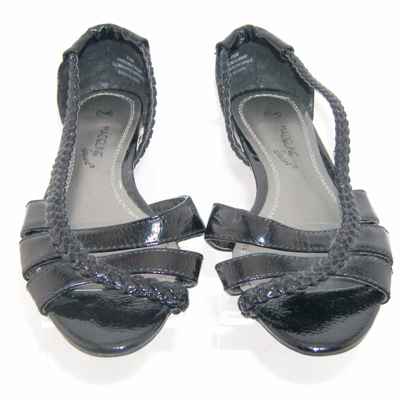 Madeline Stuart 'Phoenix' black textured flat 7.5W - Picture 7 of 8